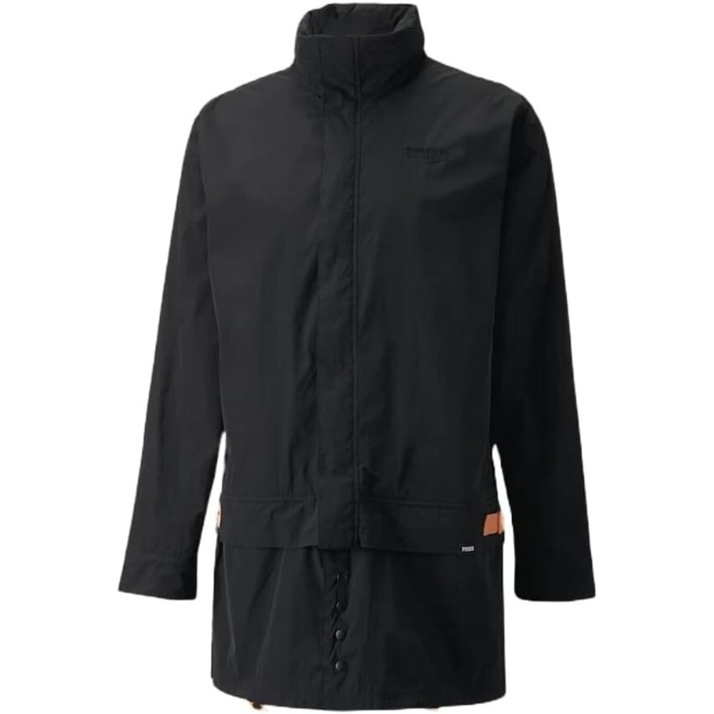 PUMA TOP OF‎ THE KEY MEN'S PARKA LONG JACKET, BLACK Size Large